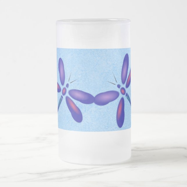 Bleu Bleu dragonfly été Mug (Centre)