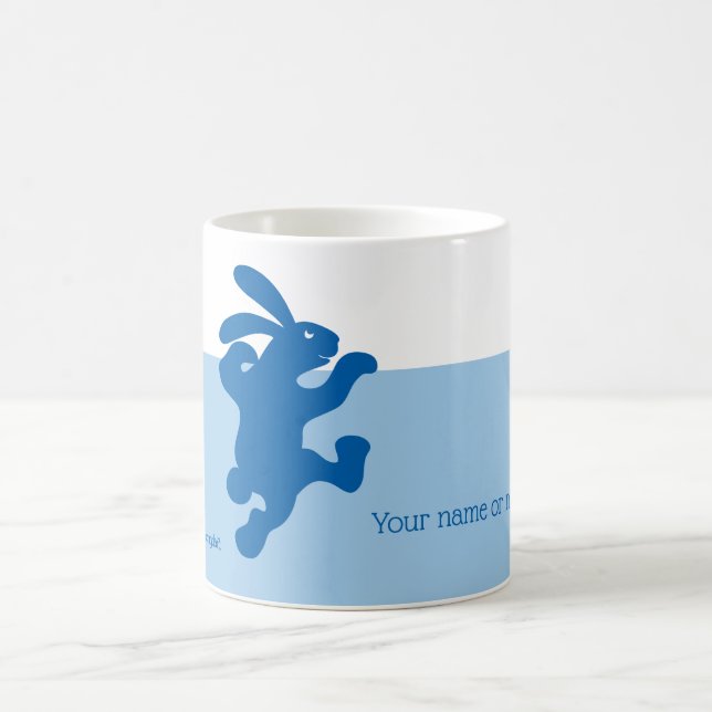 Bleu bleu lapin Mug (Centre)