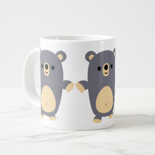 Bleu Bleu mignon Cartoon Ours Jumbo Mug