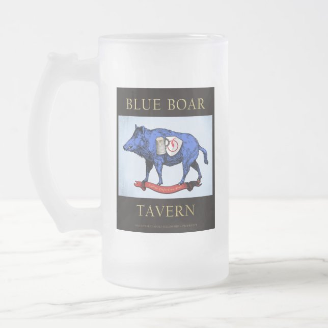 Bleu Boar Tavern Frosted Mug (Gauche)