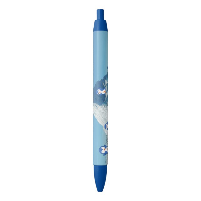 Bleu Bureau de stylo et école Stylo Penguin Saint-Valen (devant Vertical)