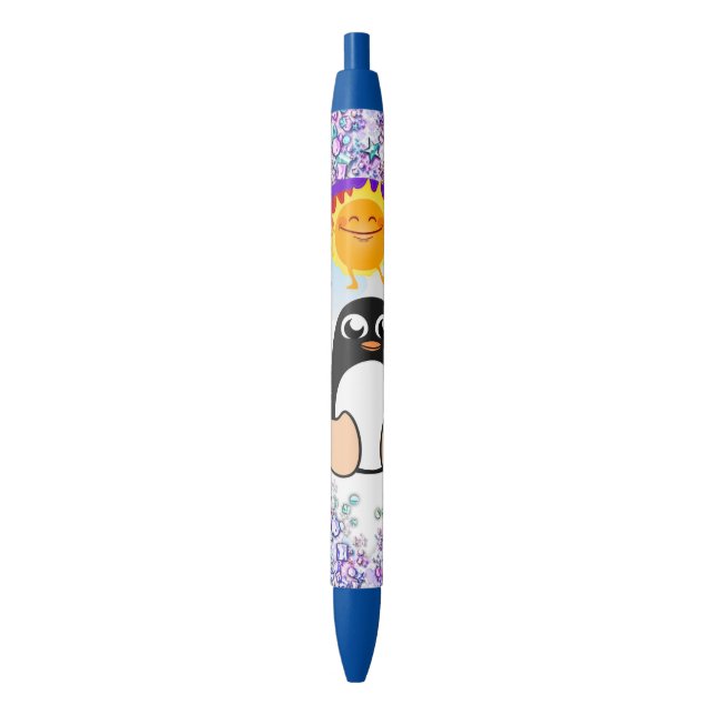 Bleu Bureau de stylo et école Stylo Penguin Saint-Valen (devant Vertical)