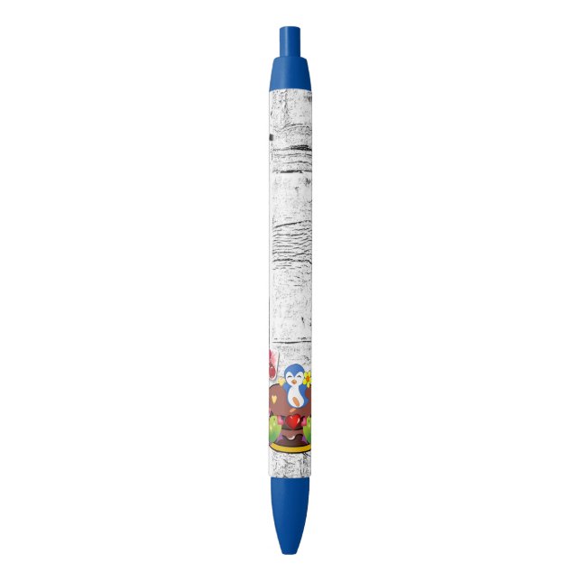 Bleu Bureau de stylo et école Stylo Penguin Saint-Valen (devant Vertical)