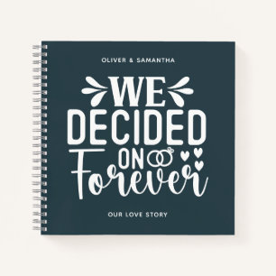 Bleu Charbon Nous Avons Décidé Sur Le Carnet Forev