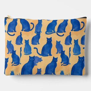 Bleu Chat Silhouette Imprimer Coupe Sac À Coudre