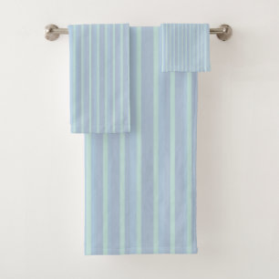 Bleu chatoyant moderne rayé