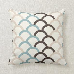 Bleu, chocolat, coussin d'abrégé sur crème