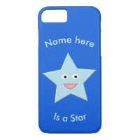 Bleu clair Celebration Star coque iphone personnal