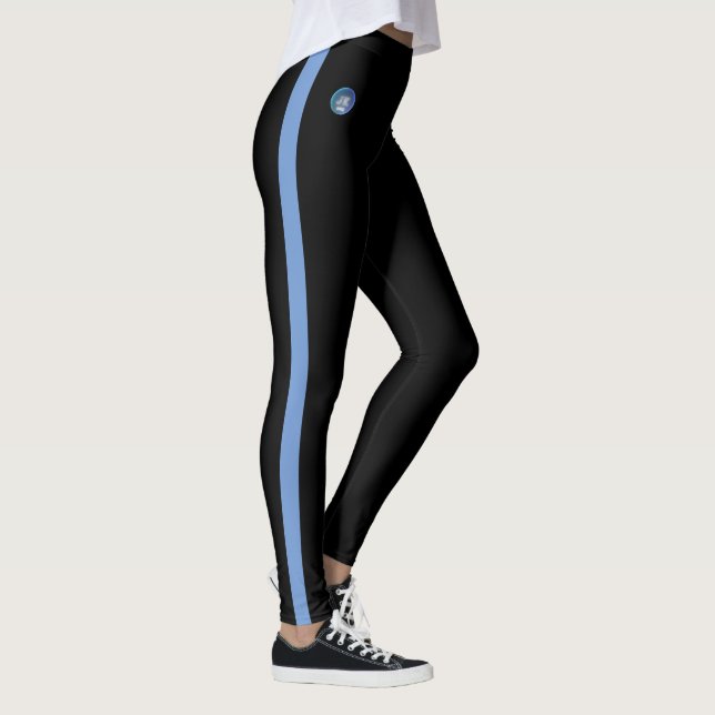 Bleu clair écarté des deux côtés Leggings JK 2023 (Droite)