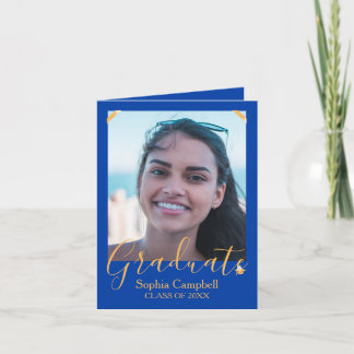 Bleu clair Invitation de graduation