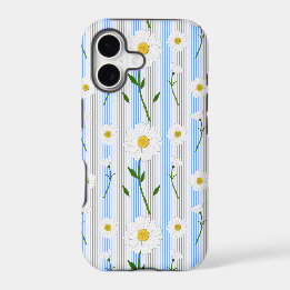Bleu clair Motif de marguerite d'été