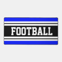 Bleu clair Noir Bleu Blancs Texte de FOOTBALL