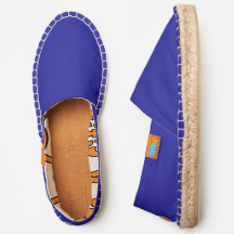 Bleu Cobalt Slip Sur Chaussures Espadrille