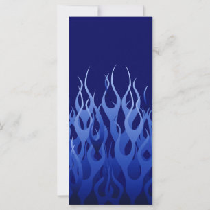 Bleu cool sur Blue Racing Flames décorative