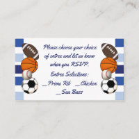 Bleu Couleur Bloc Sports Menu Insertion