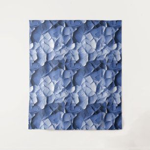 bleu craquelure Tenture