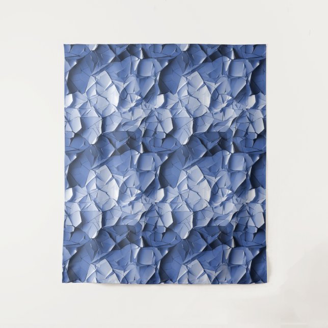 bleu craquelure Tenture (Devant)
