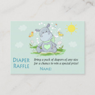 Bleu Cute Hippo Raffle Tickets