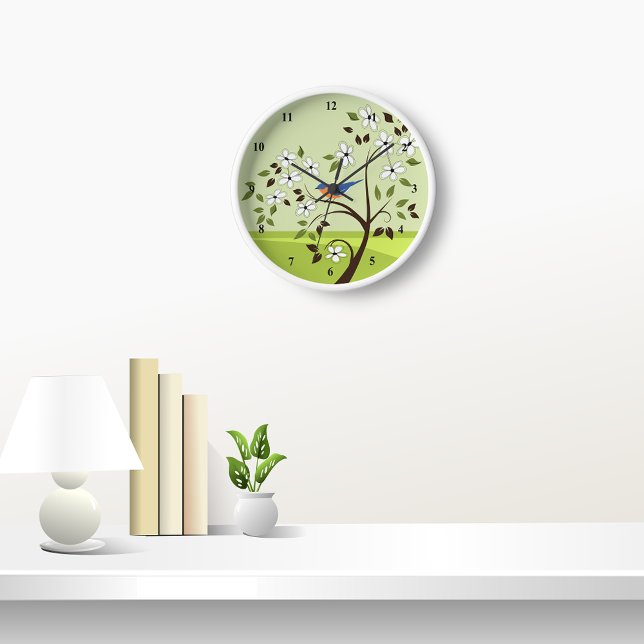 Bleu Dans Les Horloges Paysannes De L'Arbre (Créateur téléchargé)