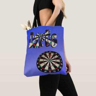 Bleu Darts Logo Dartboard Design,    Sac fourre-to