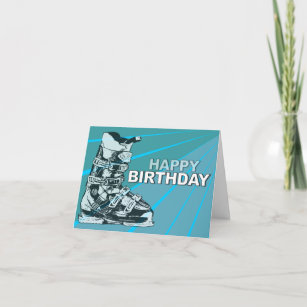 Cartes Ski D Anniversaire Zazzle Fr
