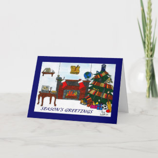 Bleu de carte de Noël de TSSB