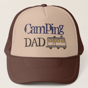 Bleu de casquette de camionneur de papa de camping