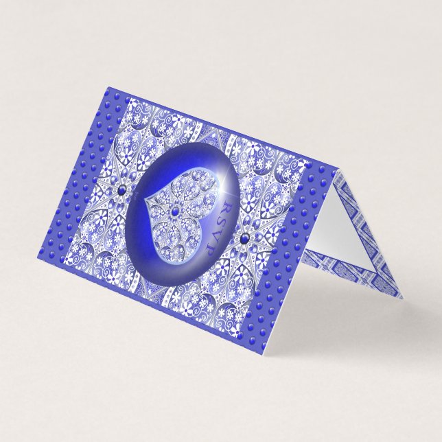 Bleu de dentelle en céramique de Grèce (Front)