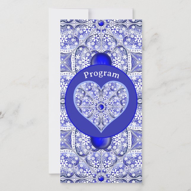 Bleu de dentelle en céramique de Grèce (Dos)