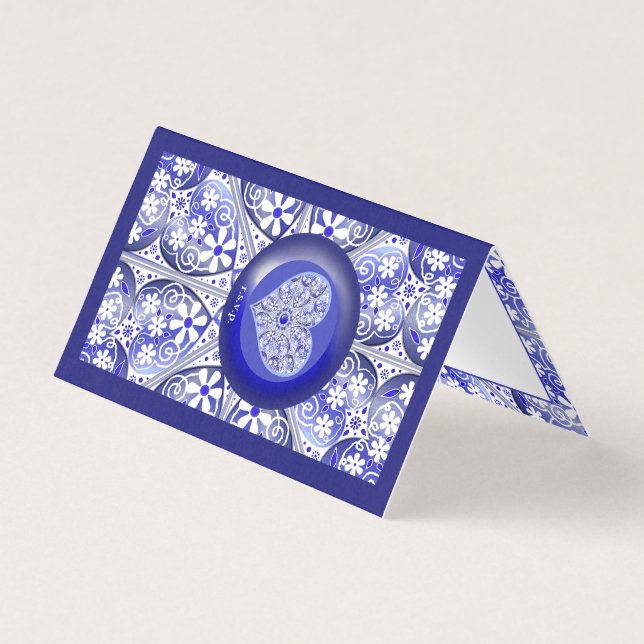 Bleu de dentelle en céramique de Grèce (Front)