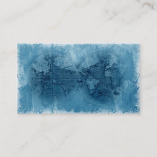 Bleu de globe de carte du monde d'antiquité de