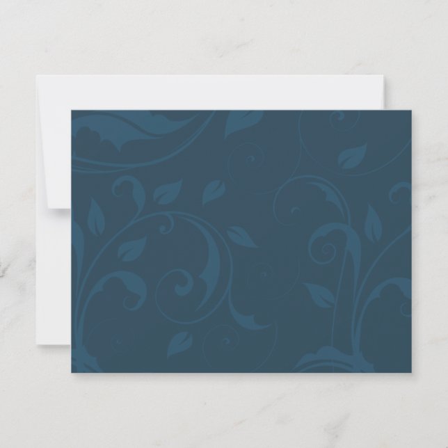 Bleu de marine classique - CARTES RSVP PERSONNALIS (Devant)