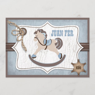 Bleu de Merci de cowboy de cheval de basculage