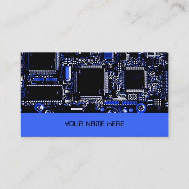 Bleu de modèle de carte de visite du bleu 2 de (Devant)