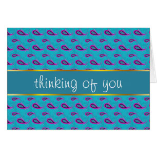 Bleu de paon Paisley