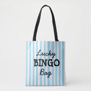 Bleu de sac de BINGO-TEST de bonne chance barré