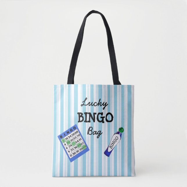 Bleu de sac de BINGO-TEST de bonne chance barré (Devant)
