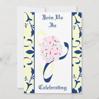 Bleu de Sodalite, Citron, invitation Mariage damas