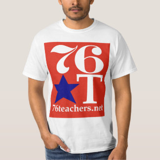 bleu de T-shirt de la valeur 76Teachers sur le