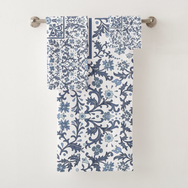 Bleu Denim Floral (En situation)