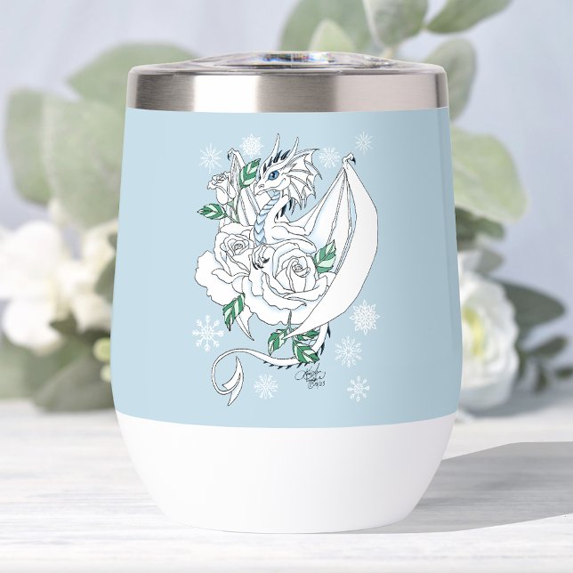 Bleu des flocons de neige du dragon blanc d'hiver (Créateur téléchargé)