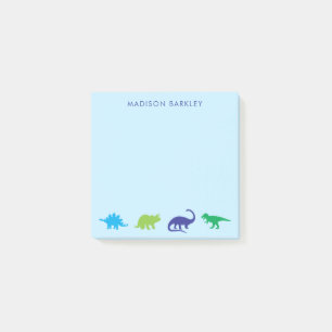 Bleu Dinosaur Cute Kid's Dino Post-it Notes