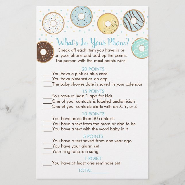 Bleu Donut Qu'est-ce que dans votre jeu de douche  (Devant)