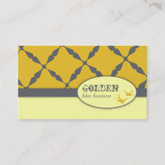 Bleu d'or Cartes de visite
