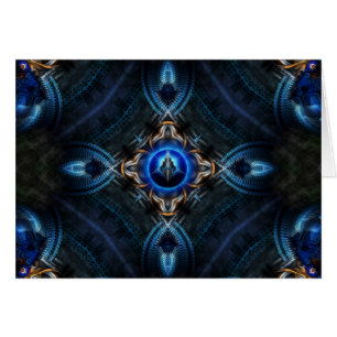 Bleu doré kaléidoscope