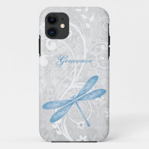 Bleu Dragonfly Personnalisé Coque-Mate coque ipho