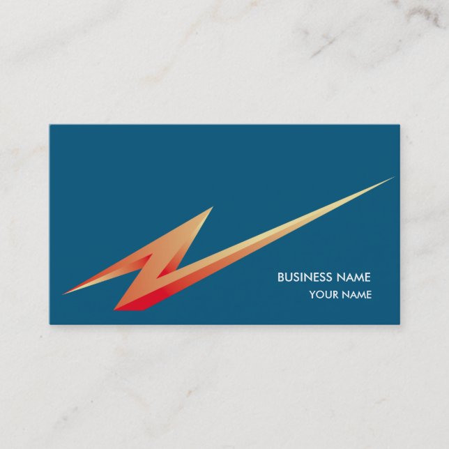 BLEU DU CARTE DE VISITE LIGHTNING3 (Devant)