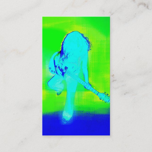 Bleu électrique - carte de visite (Devant)
