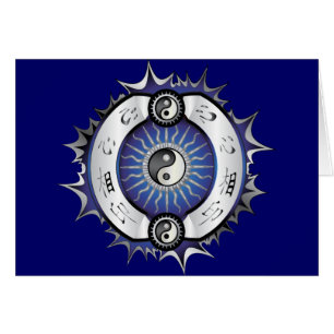 Bleu électrique Yin Yang