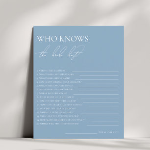 Bleu élégant qui connaît la mariée meilleur jeu